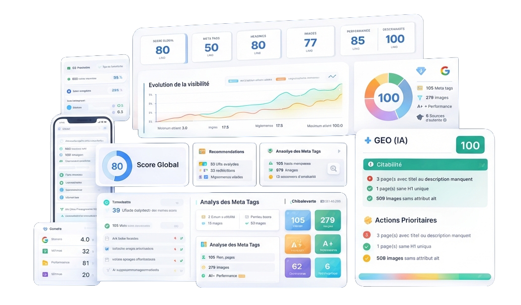 Analyse GEO - Dashboard Analyzeo