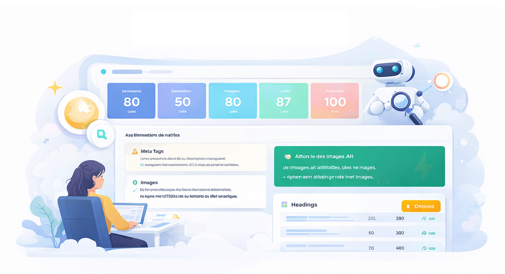 Audit SEO Technique - Dashboard Analyzeo